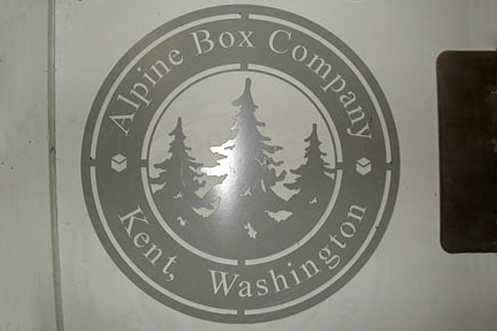 Alpine Box Sign