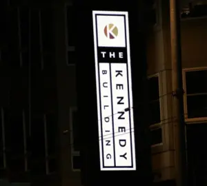 Aluminum Sign with Push-Through Acrylic