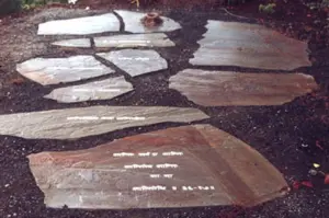 Marble Inlayed Blue Stone Walkway