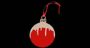 Custom Red Christmas Bulb Ornament